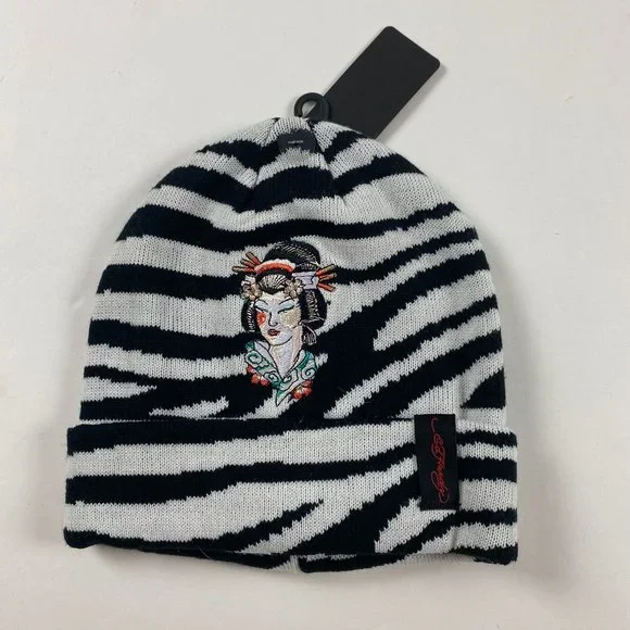 Ed Hardy | Accessories | New Ed Hardy Geisha Checkered Knit  display picture 3
